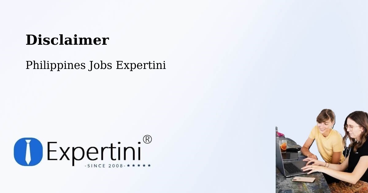 Disclaimer – Lambakin - Philippines Jobs Expertini